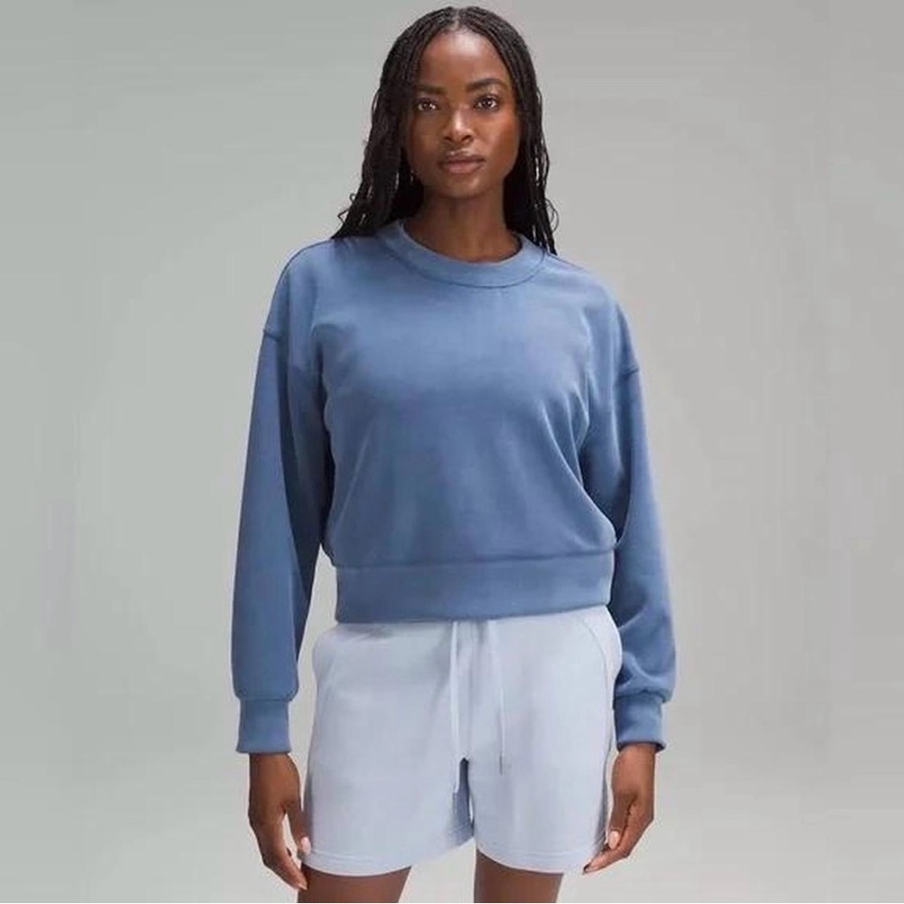 Lululemon Perfectly Oversized Cropped Softstreme Blue